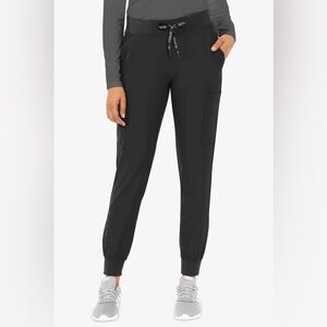 NWT Size Small Tall Med Couture Black Joggers scrub bottom